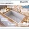 Ruvati 33"x22" Drop-in Topmount 16 Gauge Zero Radius SS Kitchen Sink Sgl Bowl RVH8000 - alternate 6